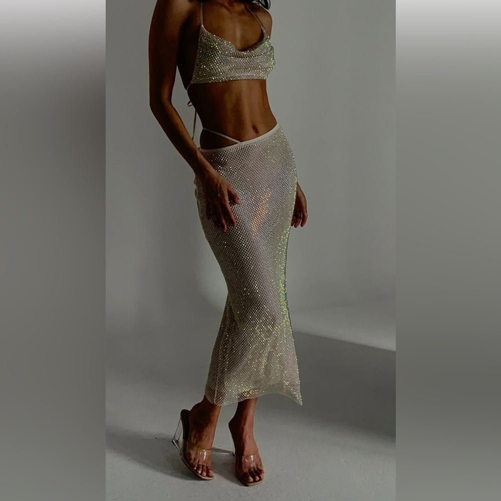 NYT - Meshki Sequin Skirt and Top Set